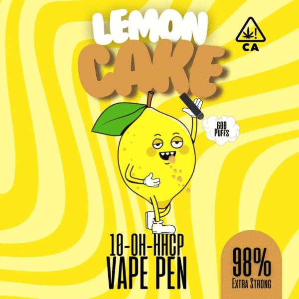 10-OH-HHCP Vape Pen - Lemon - 98% 10-OH-HHC - Cali Vape Pen - Extra Strong