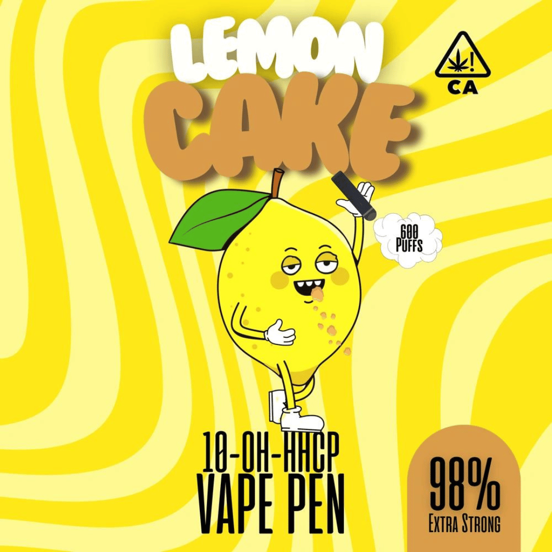 10-OH-HHCP Vape Pen - Lemon - 98% 10-OH-HHC - Cali Vape Pen - Extra Strong