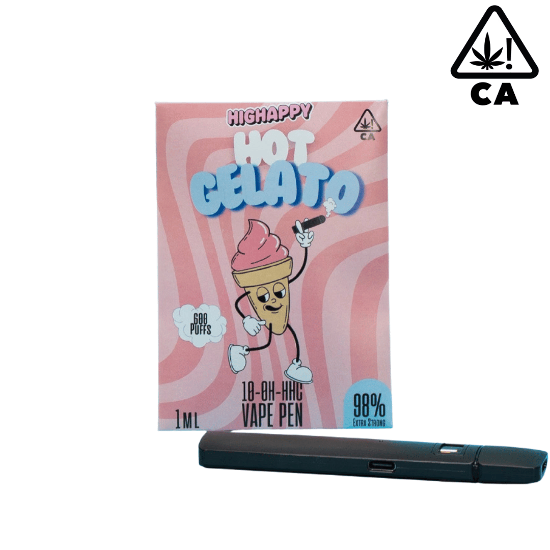 10-OH-HHC Vape Pen - Gelato - 98% - Cali Vape Pen - Extra Strong