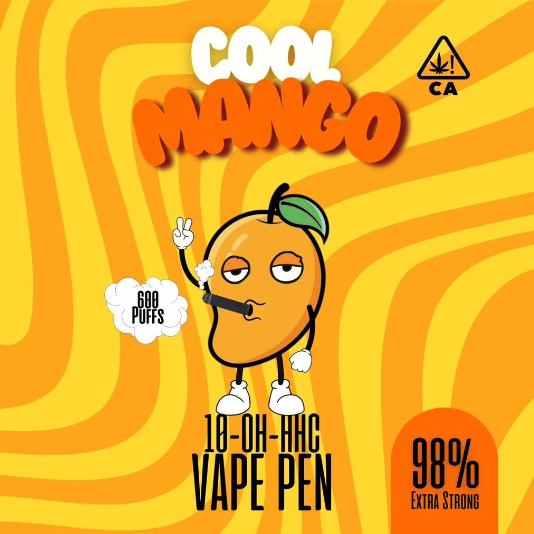 10-OH-HHC Vape Pen - Mango - 98% 10-OH-HHC - Cali Vape Pen - Extra Strong