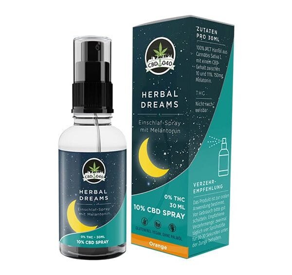 Herbal Dreams CBD Mundspray mit Melatonin - 10% CBD - 30ml