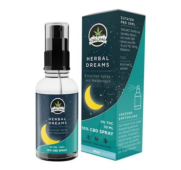 Herbal Dreams CBD Mundspray mit Melatonin - 10% CBD - 30ml