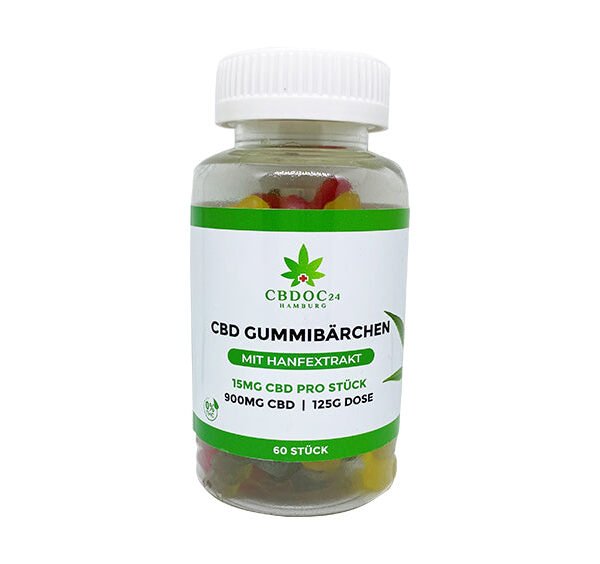 CBD Gummibärchen mit 900MG CBD in 60 Stück Dose