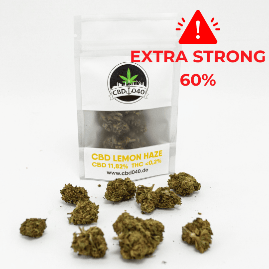 Lemon Haze Extra Strong 60% - CBD Blüten - Indoor - Cannabis ohne Rezept