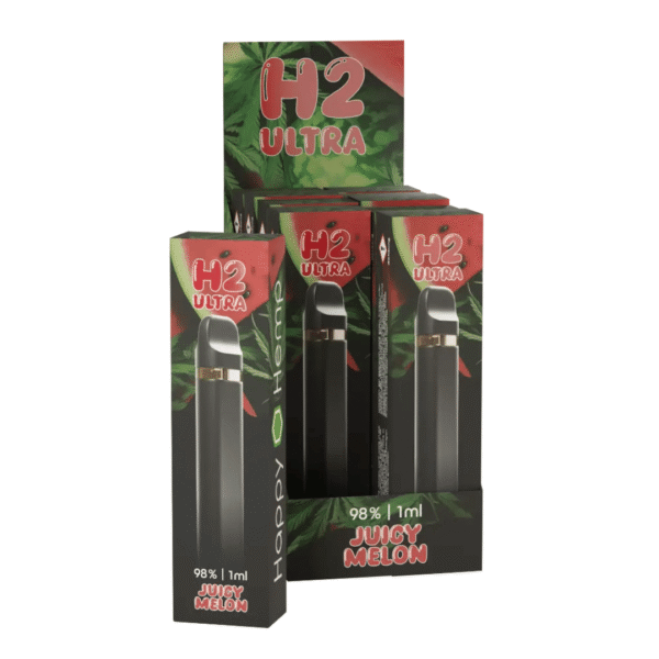H2 Vape Juicy Melon – 98% - Geschmacksexplosion mit Tiefenwirkung - Beste legale Alternative zu HHC und THCP