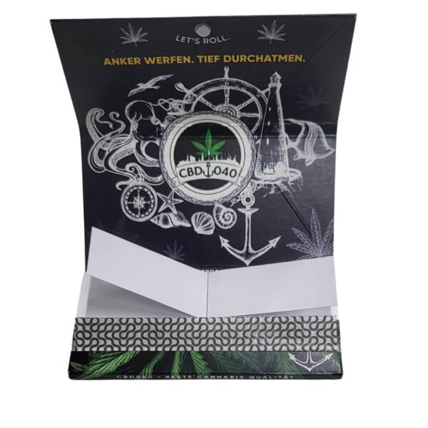 CBD040 Long Papers / Papes mit Tips & integriertem Rolling Tray – King Size