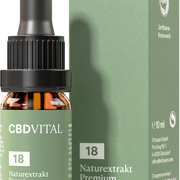 CBD Naturextrakt PREMIUM Öl 18%