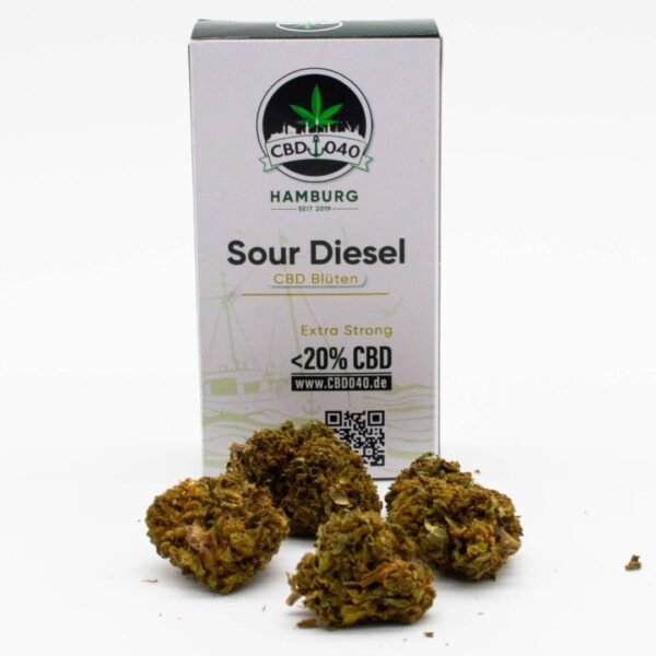 Sour Diesel CBD Blüten Indoor